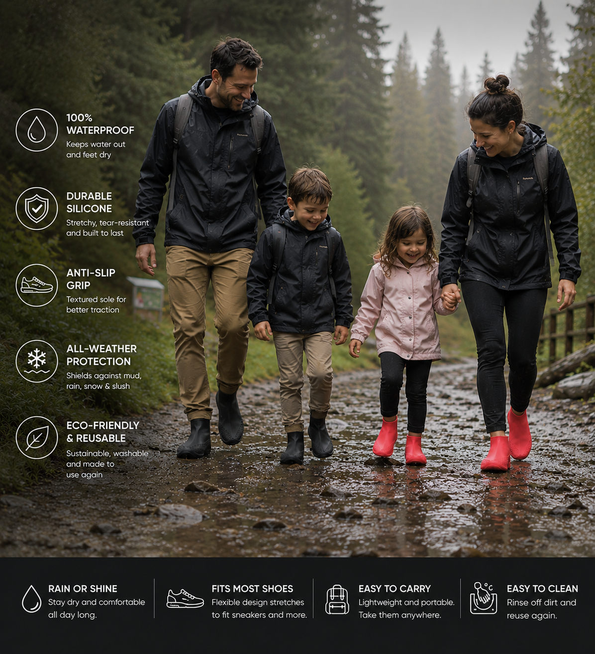 Waterproof Rainproof Shoe Covers
